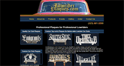 Desktop Screenshot of lowriderplaques.com